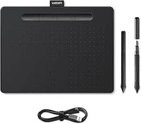 Wacom CTL-6100K-A Intuos Medium Tableta Gráfica, Tablet para Dibujar, Pintar, Editar Fotos con lápiz Sensible a la presión, Negro