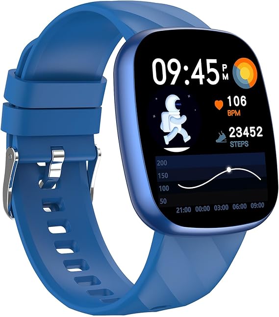 Reloj Inteligente Niño, Smartwatch Niños con Llamadas Bluetooth, Pulsera Actividad 100+ Modos Deportivo 1.75" HD, Sueño, Podómetro, IP68 Impermeable, Regalos para Niños Niñas 4-12 años (Azul)