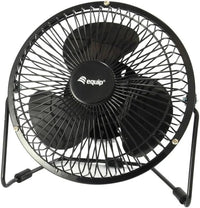 Equip Tischventilator USB, schwarz, 15cm Durchmesser