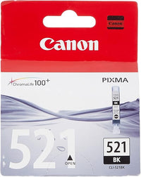 Canon CLI-521 Cartucho de tinta original Negro para Impresora de Inyeccion de tinta Pixma MX860-MX870-MP540-MP540x-MP550-MP560-MP620-MP620B-MP630-MP640-MP980-MP990-iP3600-iP4600-iP4600x-iP4700