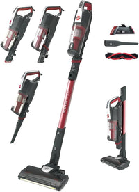 Hoover HF500 Plus Home HF522STH Aspiradora Escoba sin Cable, Accesorio 2 en 1, 45 min, Carga ultrarápida 2.5h, 15500 Pa, Dual led localizador de Polvo, Color Rojo