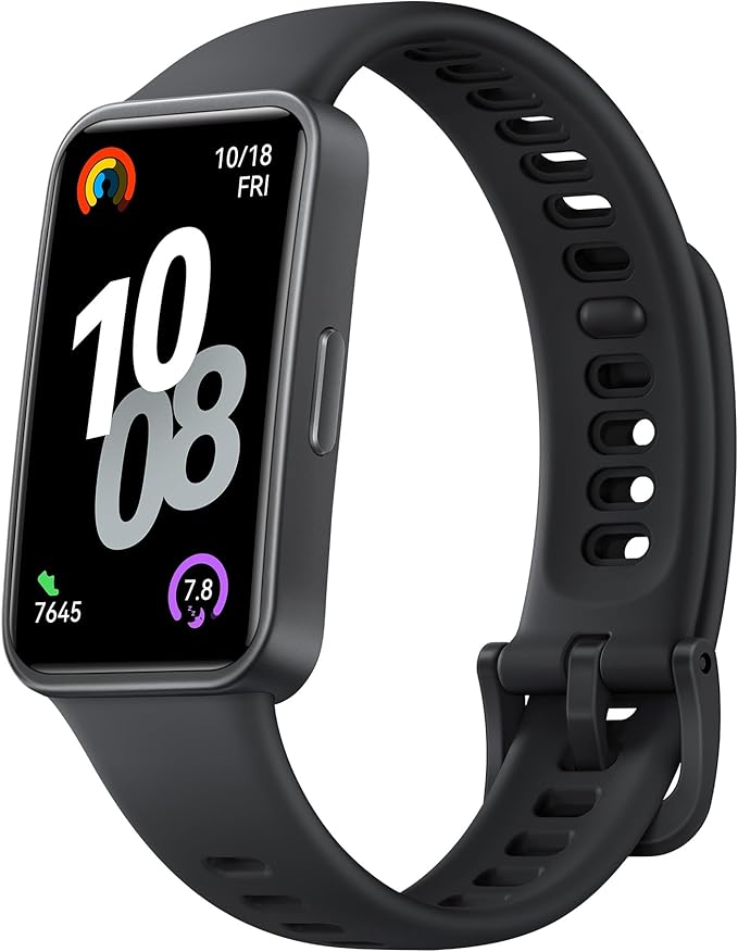 HUAWEI Band 10 Smartwatch, Monitorización de Actividad Física con IA, Análisis del Sueño a Nivel Profesional, VFC Promedio Durante el Sueño y Datos sobre el Sueño, 14 Días, iOS & Android