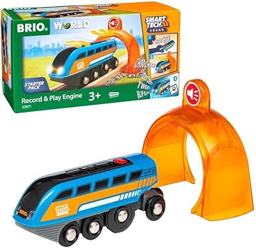 BRIO 63397100 World Smart Tech Sound: Motor de grabación y reproducción para niños de 3 años en adelante Compatible con Todos los Juegos de Trenes