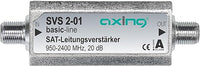 Axing SVS 2-01 Satelliten-Leitungsverstärker Inline Sat (20 dB, 950 - 2400 MHz)