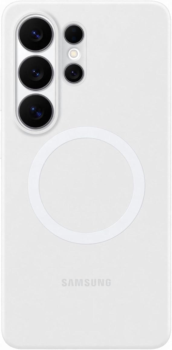Samsung Funda magnética de Silicona para Galaxy S26 Ultra, Color Blanco
