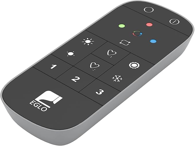 EGLO connect.z Smart Home mando a distancia 2.0, ZigBee, accesorio para las luces EGLO connect.z de plástico en negro y gris, funciona con pilas