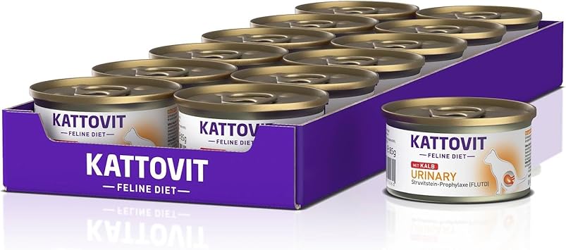 Kattovit Feline Diet Urinary Becerro, 85 g - 12 unidades