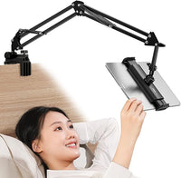 ULANZI Soporte Tablet Cama, 360 ° Giratorio, Aluminio para iPad 2021 Pro 9.7, 10.5, 12.9, Air Mini 3, 4, 5, Samsung Tab e Huawei MediaPad