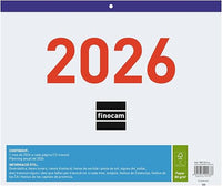 Finocam - Calendario Números grandes 2026 Mes Vista Enero - Diciembre (12 meses) | Calendario 2026 para anotar | Planificador mensual | Faldilla 2026 Mixta - Catalán