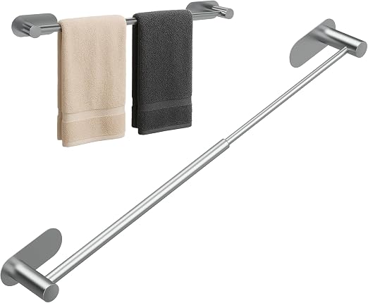 Alyvisun Porta Asciugamani da Bagno Adesivo Estensibile da 37 cm a 57,5 cm