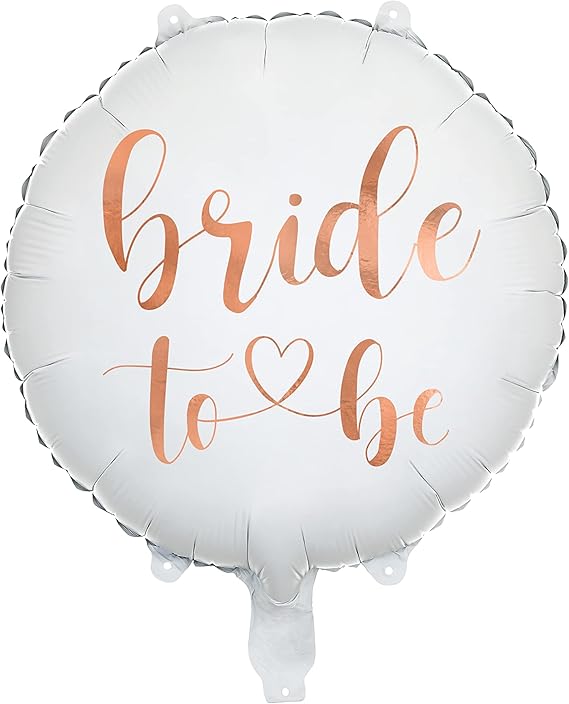 Palloncino in pellicola BRIDE TO BE, decorazione per matrimoni, fidanzamenti, palloncini JGA decorazione per feste di matrimonio, bianco, oro rosa
