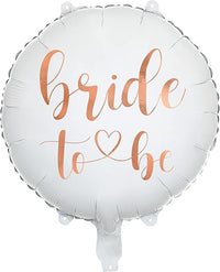 Palloncino in pellicola BRIDE TO BE, decorazione per matrimoni, fidanzamenti, palloncini JGA decorazione per feste di matrimonio, bianco, oro rosa