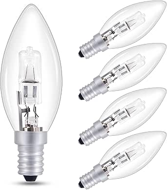 Morotty Bombilla E14 28W Regulable, 230V Bombilla de Vela 340LM Blanco Cálido 2700K, E14 bombilla de Tornillo Edison, Transparente c35 e14 Lámpara para Candelabros Luces de Pared, Paquete de 6