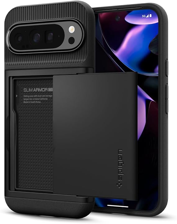 Spigen Funda Slim Armor CS Compatible con Google Pixel 9 Pro XL - Negro