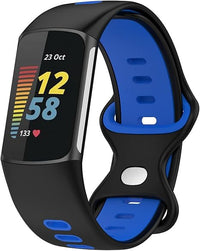 BYISYUE Respirable para Fitbit Charge 6, Silicona Deporte Brazalete Pulsera de Repuesto para Fitbit Charge 5