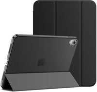 JETech Funda para iPad (A16) 11.ª/10.ª Generación (2025/2022), Soporte Delgado con Respaldo Rígido Carcasa con Auto-Sueño/Estela (Negro)