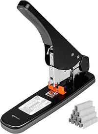 Amazon Basics Grapadora potente sin esfuerzo, 210 hojas, Negro