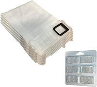 Filterprofi - Kit de 6 bolsas (microfibra) + 6 ambientadores para aspiradora Vorwerk Folletto Kobold VK 135, 136, VK135, VK136