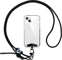 Brencco Handykette Universal zum Umhängen, Handykette aus Nylon mit Abstandshaltern aus Edelstahl Handy Kette Patch, Kompatibel mit allen Mobiltelefonmodellen