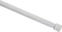 GARDINIA Spannstange, Metall-Stange, Ausziehbar, Gardinenstange ohne Bohren und Schrauben, Ø 23/26 mm, Länge 60-100 cm, Weiß