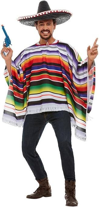 Smiffys Poncho, Multicolor Halloween, Carnaval