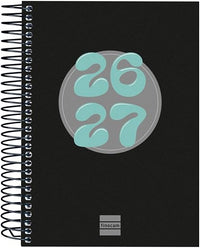 Finocam Cool Agenda Curso 2026 2027 Diaria| Negro · Español