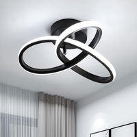 Comely Lámpara de Techo LED, 22W 2500LM Plafón LED Techo Negro Moderno