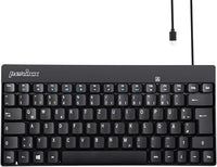 Perixx PERIBOARD-422 Mini Teclado Compacto con Cable, conexión USB C, sin Bloqueo Digital, Negro, QWERTZ