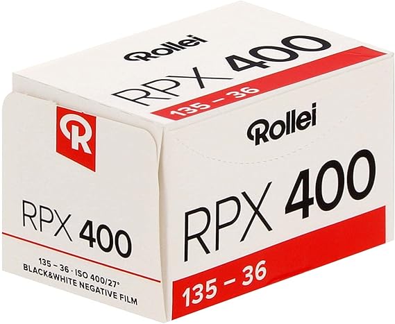 Vorgeschlagener Wert: Rollei RPX 400 — 35mm black and white negative film, 36 views