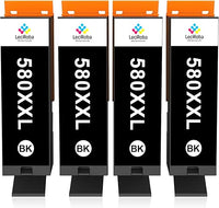 LeciRoba Cartuchos 580XXL 581 XXL para Canon PGI-580 CLI-581 - Multipack Compatible con TR7500 TR8500 TS6100 TS6200 TS6300 TS700 TS8200 TS8350