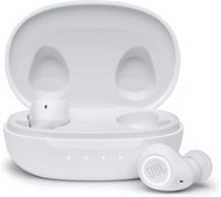 JBL FREE II Auriculares intraaurales inalámbricos con hasta 24 horas de reproducción y manos libres, color blanco