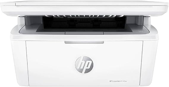 HP LaserJet M140w 7MD72F, Impresora Láser A4 Multifunción Monocromo a Doble Cara Manual, Escaner, Copiadora (20ppm, Wi-Fi, Wi-Fi Direct, USB 2.0, Procesador 500MHz, Memoria 64MB, Smart App) Blanca