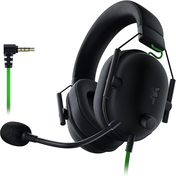 Razer BlackShark V2 X - Auriculares Gaming Esports Multiplateforme (Altavoces Triforce de 50mm, Annulation Passive du Bruit Avancée, Son 7.1 Surround, Micrófono Cardioïde) Negro