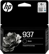 HP 937 4S6W5NE, Negro, Cartucho de Tinta Original, Compatible con impresoras OfficeJet Pro 9110, 9120, 9130, 9720 y 9730