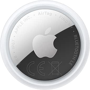Apple AirTag (2.ª generación): Permite localizar Llaves, Carteras y más; función de localización con Sonido; hasta 1,5 Veces más Alcance en Búsqueda de Precisión