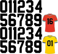 Números termoadhesivos para camisetas de fútbol de 8 pulgadas, 22 piezas grandes del 0 al 9, parches de números termotransferibles negros para ropa jersey