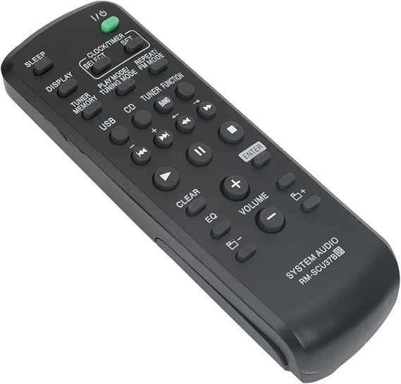 ALLIMITY RM-SCU37B Télécommande remplacée pour Sony Audio System CMT-BX30R CMT-BX5 CMT-BX5BT CMT-EH25 CMT-EH26 CMT-FX205 CMT-NEZ50 HCD-CBX5 HCD-EX600 MHC-EX600 MHC-EX700 MHC-EX900