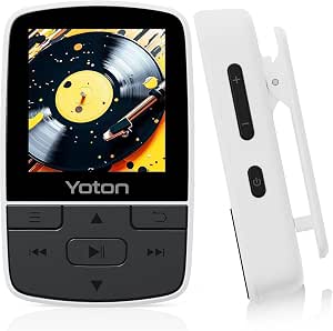 Yoton Blanco MP3 Bluetooth 5.2, Clip, HiFi, FM, Running, Auriculares