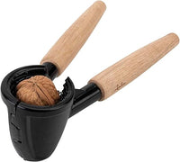 JATA HOGAR HACC2502 - Cascanueces de Aluminio con Mango de Madera – Rompe Nueces, Almendras y Avellanas sin Dañar el Fruto – También Descorcha Tapones de Champán – Resistente, Ergonómico y Compacto