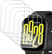 Simpeak Protector de Pantalla Compatible con Xiaomi Redmi Watch 5 Active, Anti-Arañazo, Dureza 9H, Sin Burbujas, HD Película Cristal Templado [5 Piezas]