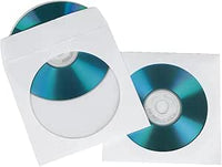 Hama CD/DVD Papel-Schutzhüllen, Blanco, 50er-Pack