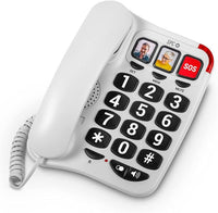 SPC Comfort Numbers 2 - Teléfono Fijo Mayores Teclas Grandes y Timbre Alto