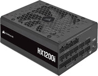 CORSAIR HX1200i Fully Modular Ultra-Low Noise ATX-voeding - Voldoet aan ATX 3.1 en PCIe 5.1 - Fan met Vloeistof-Dynamisch Lager - Compatibel met CORSAIR iCUE - 80 PLUS Platinum-Efficiëntie - Zwart