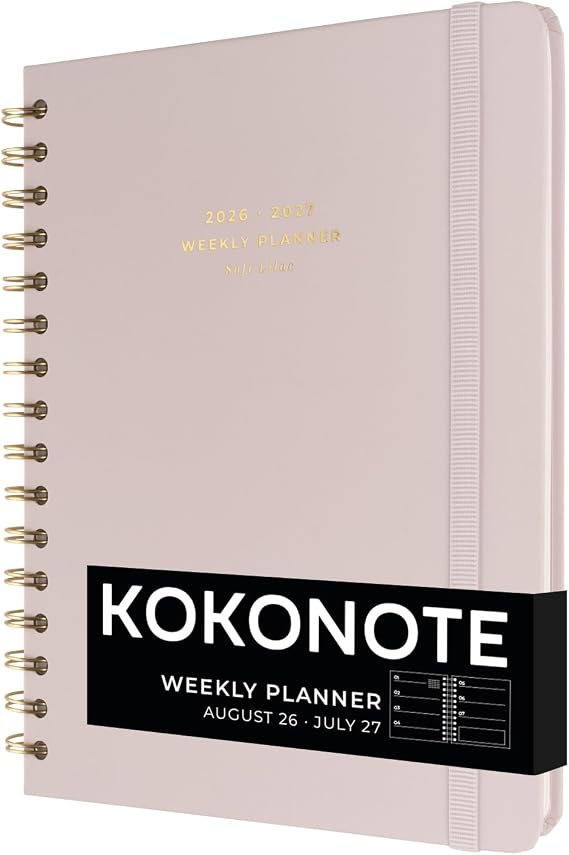 Kokonote Agenda 2026 2027 Semana Vista A5 Lilac