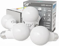 GY Bombilla con Sensor de Movimiento E27 Led, 6.5W (Eq. 75W) 1050LM 6500K Blanco Frío, Bombillas Led E27 de Ahorro de Energía para Escaleras Porches Garaje Pasillo, Paquete de 4