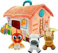 BANDAI La Granja De Zenón Primera Musical, Divertida y educativa Granja interactiva Multicolor AR85000