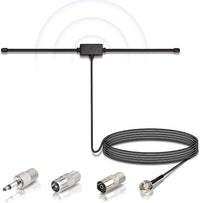 Bingfu DAB FM Radio Antenna FM Dipole Aerial with 3Meter Extension Cable for Indoor Bose Wave Music System DAB Radio Home Stereo Receiver AV Audio Vedio Home Theater Receiver