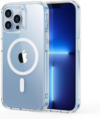 ESR Cover per iPhone 13 Pro Max, Compatibile con MagSafe, Protezione antiurto di livello militare, Resistente all'ingiallimento, Custodia magnetica, Serie Classic, Trasparente