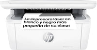 HP LaserJet M140w 7MD72F, Impresora Láser A4 Multifunción Monocromo a Doble Cara Manual, Escaner, Copiadora (20ppm, Wi-Fi, Wi-Fi Direct, USB 2.0, Procesador 500MHz, Memoria 64MB, Smart App) Blanca