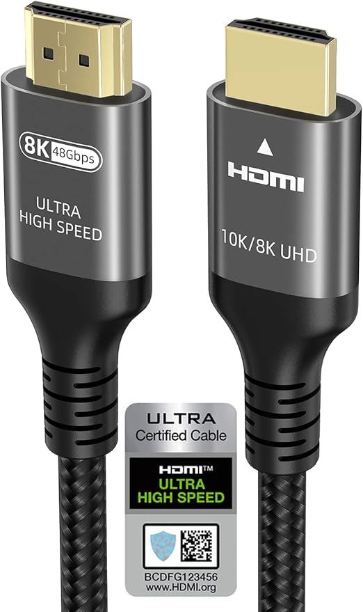 Ubluker 10K 8K Cable HDMI 2.1 48Gbps 1.5M, Certificado Ultra Alta Velocidad